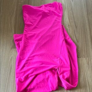 Princess Polly Strapless Pink Dress with Leg Slit